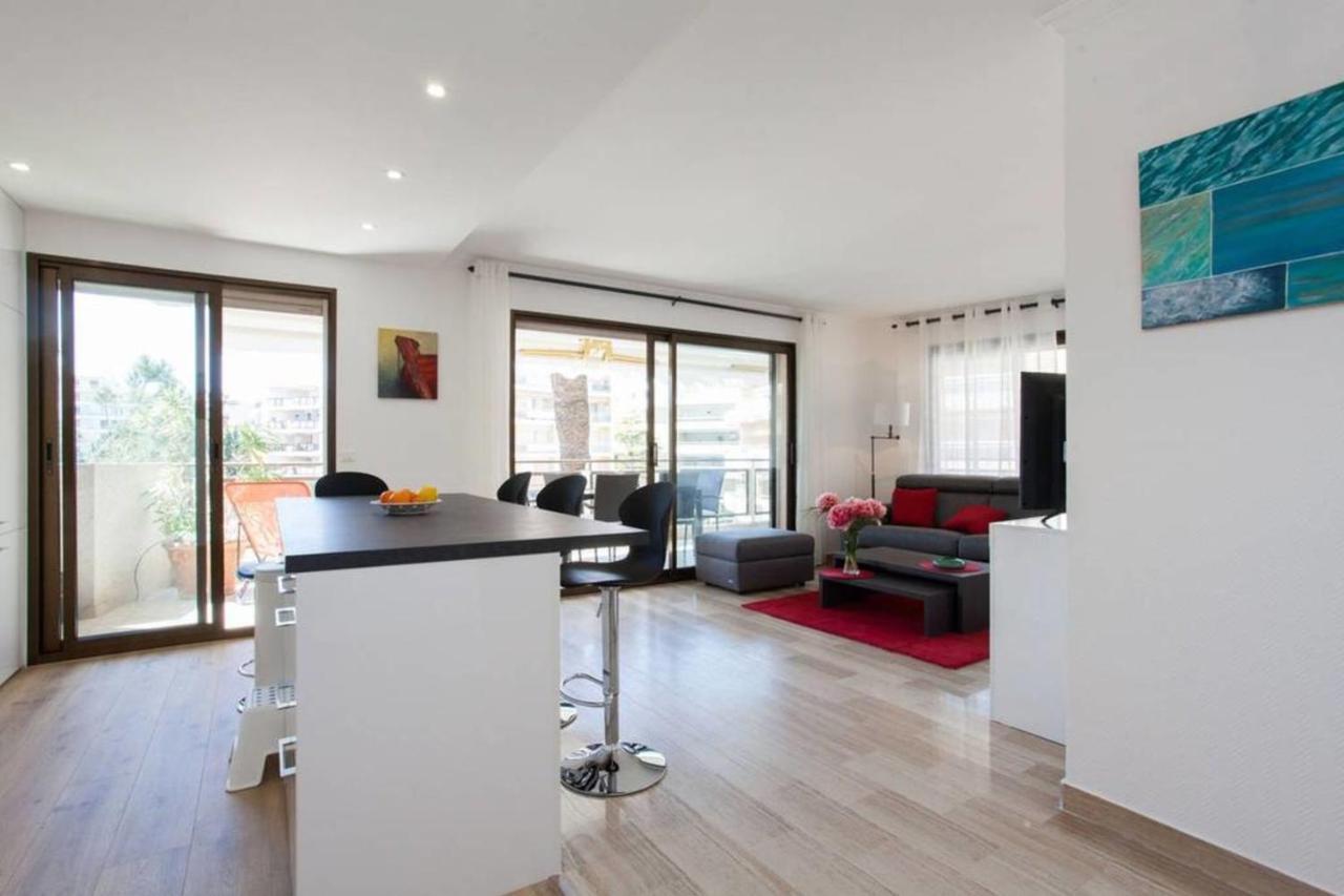 3-Room Apartment With Terrace In Palm Beach 戛纳 外观 照片