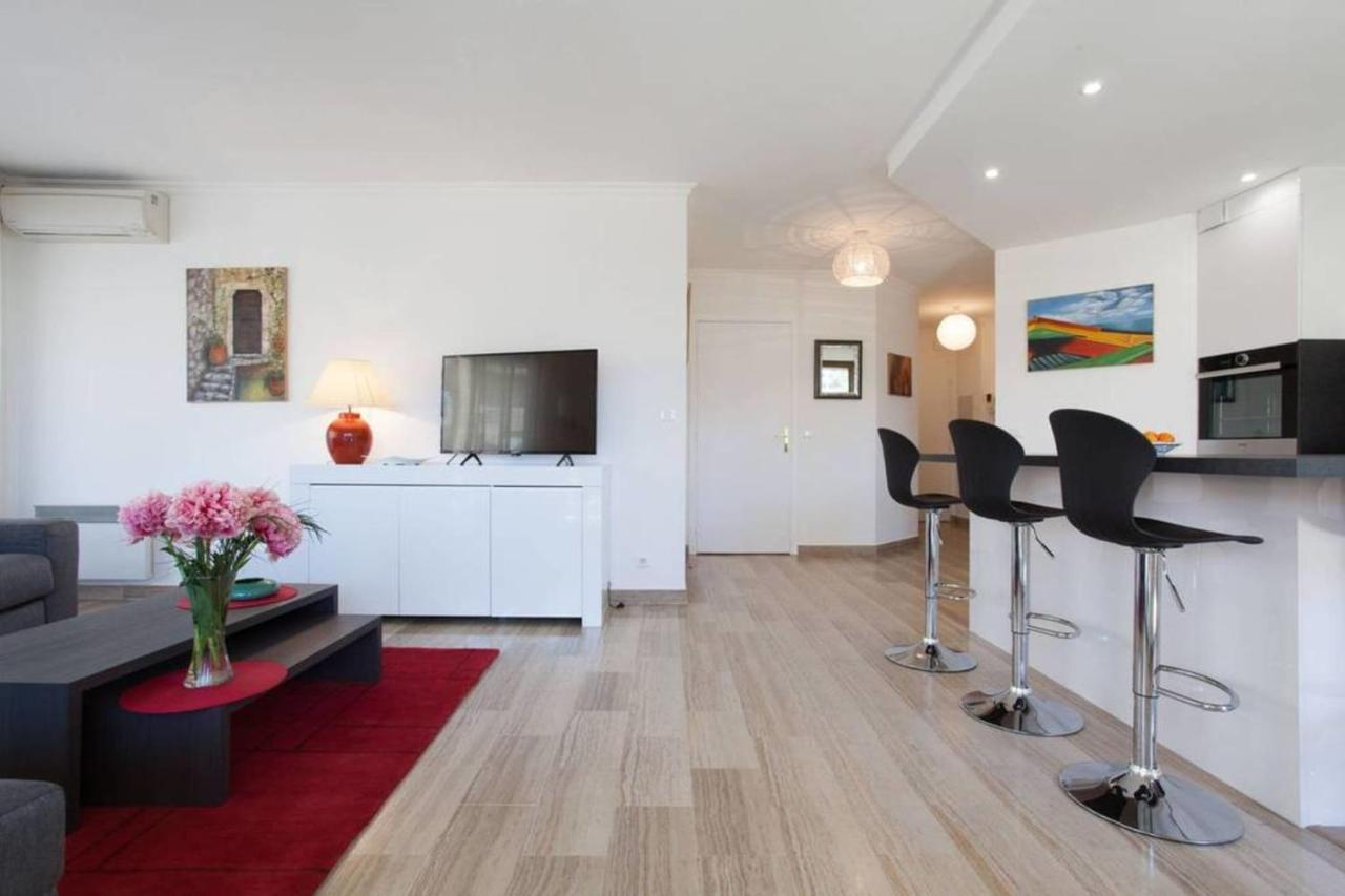 3-Room Apartment With Terrace In Palm Beach 戛纳 外观 照片