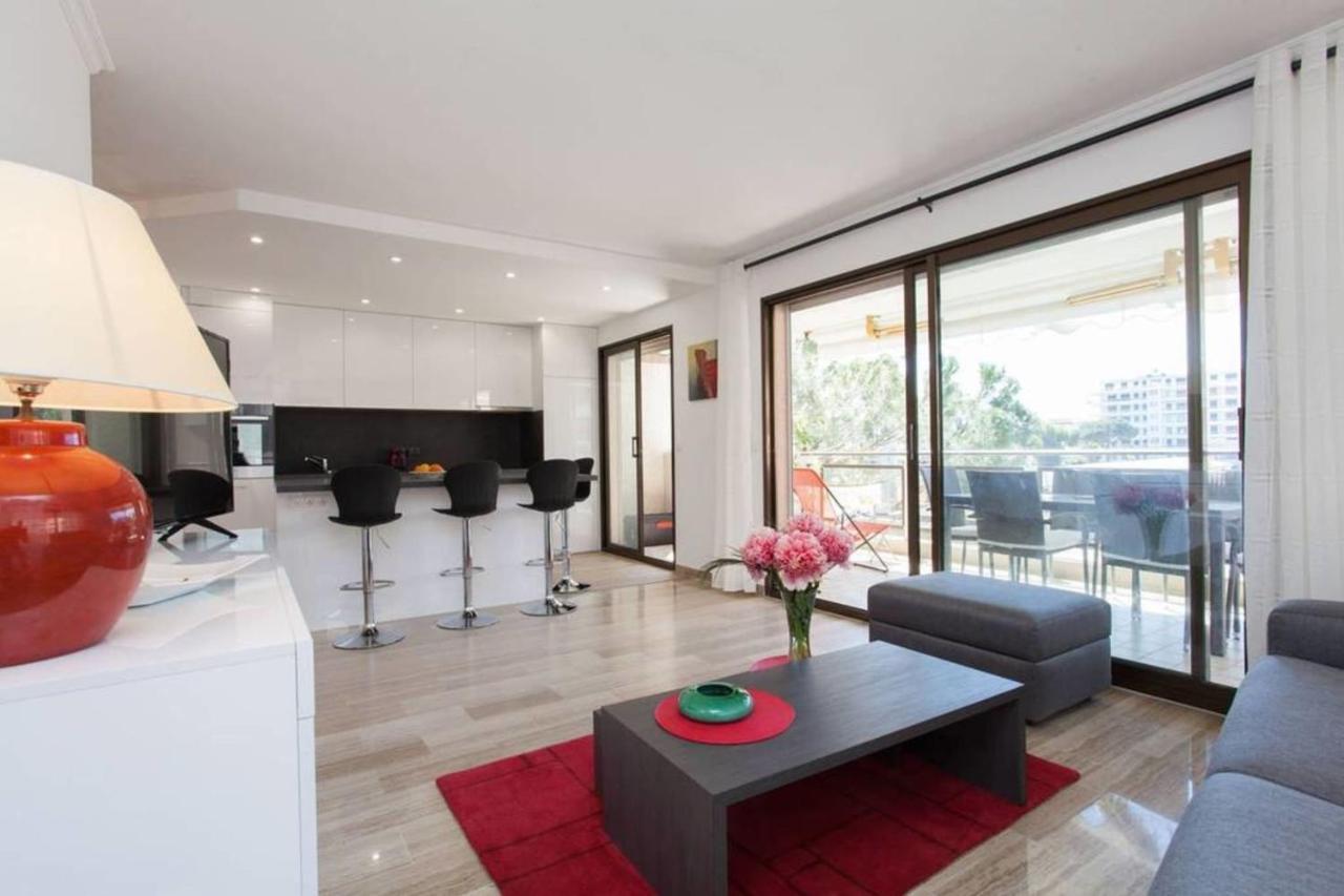 3-Room Apartment With Terrace In Palm Beach 戛纳 外观 照片